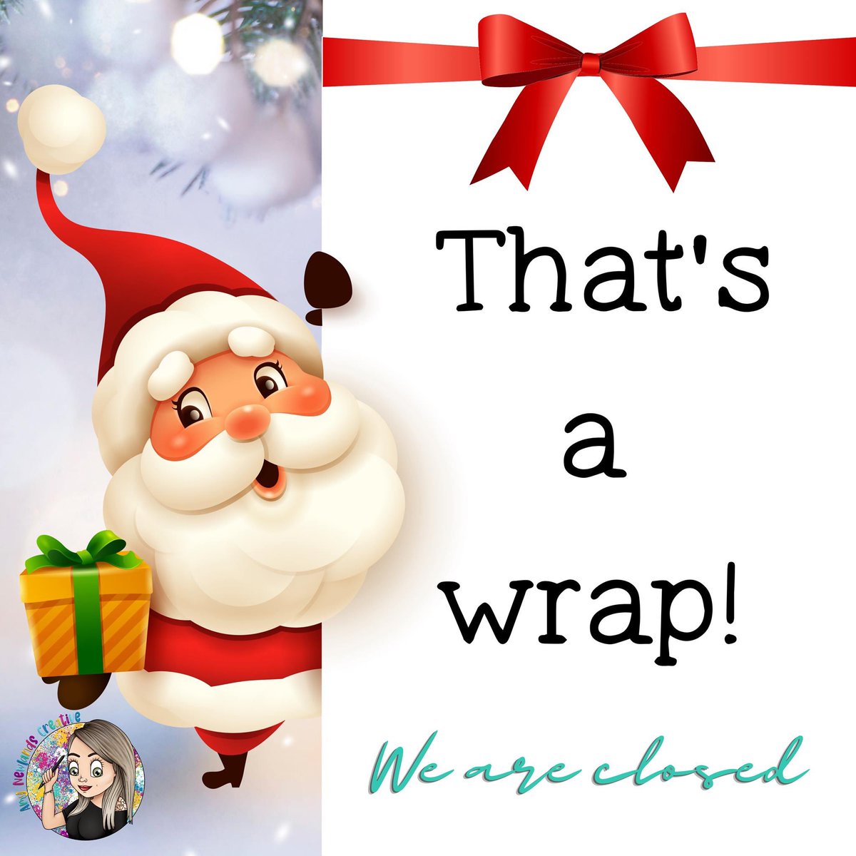 That's a wrap! 
Order books for Christmas are now closed.
Any orders placed from now will be dealt with in January! 
Merry Christmas!!! #MerryChristmas #OurChristmas #smallbusiness