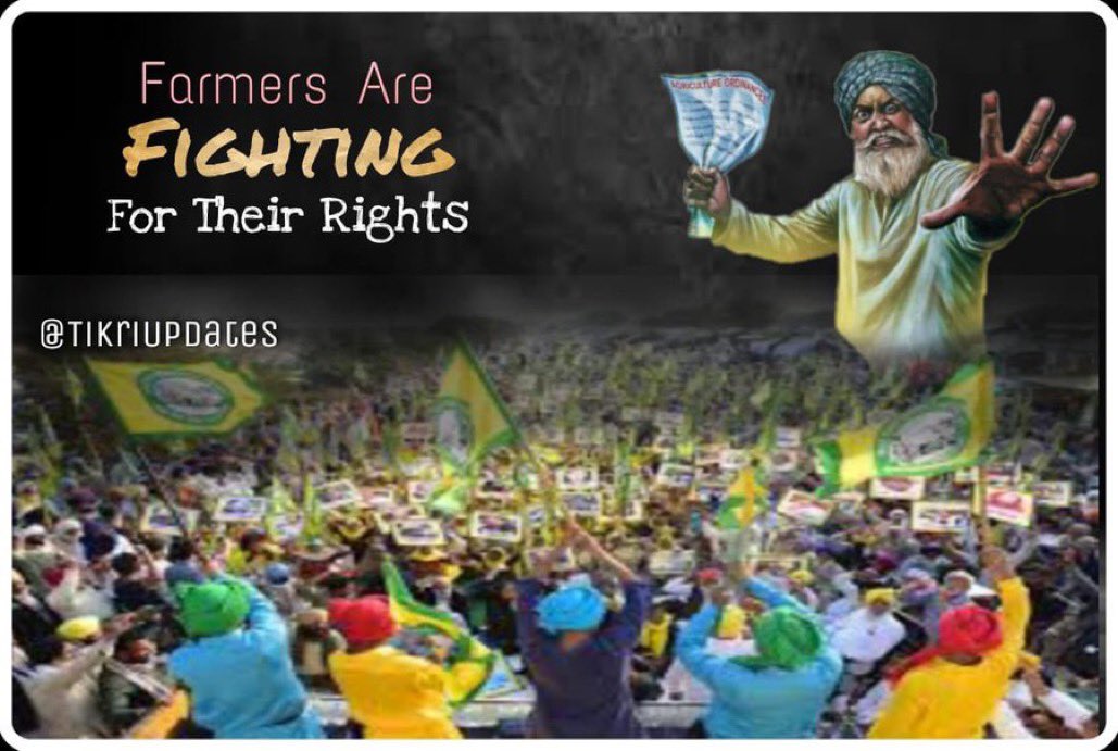 Farmers are standing strong they won’t move until de demands are met 

#FarmersFighting4Rights