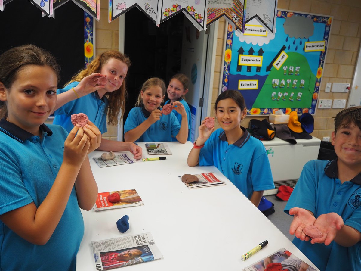 EarthScienceWA's tweet image. How many fossils can you make in a day? Lots with the help of awesome Yr 3-5 students at Deanmore PS where we've spent a great couple of days! We also investigated lava viscosity with Yr 5 &amp;amp; 6's! Thanks to #WACoreOperations supporters ausearthed.com.au/wa/supporters/ #earthsciencerocks