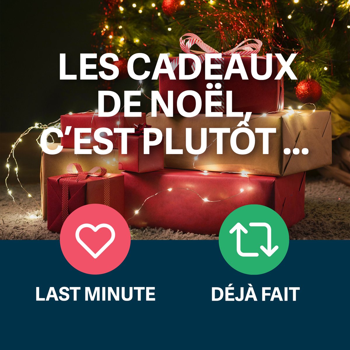 C'est officiel, la saison de #noël démarre ! 🎄
Pour ouvrir le bal, dîtes nous à quelle team vous appartenez 👇
Vos cadeaux de noël 🎁c'est plutôt... last minute ou déjà fait ?