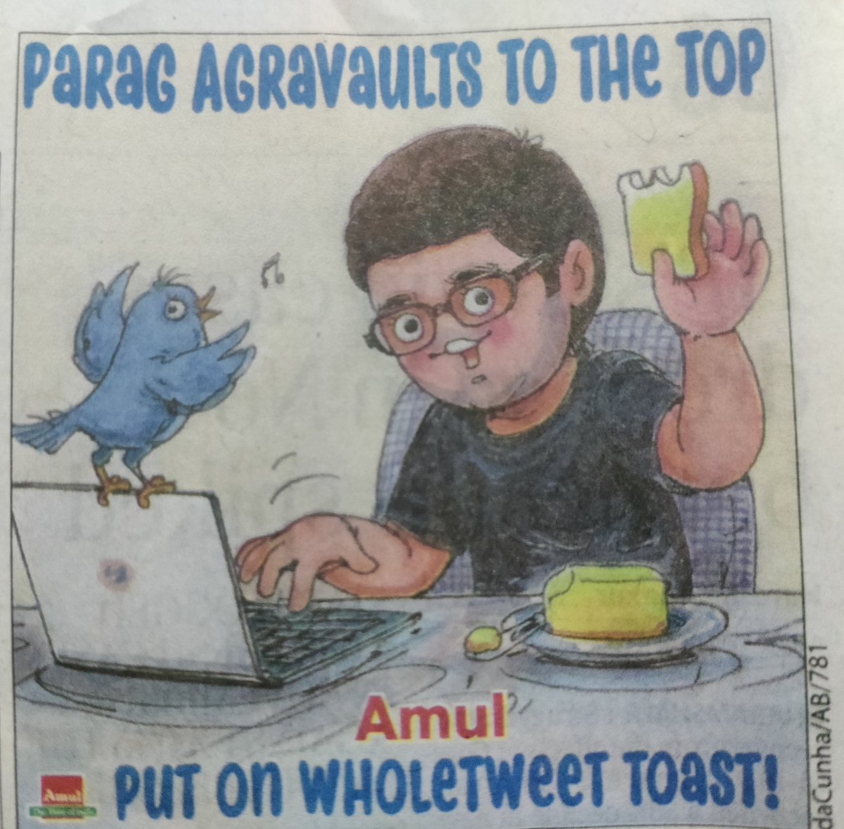 The way <a href="/Amul_Coop/">Amul.coop</a> celebrate the moments it is always unique!!
The way India celebrates🎉
<a href="/paraga/">Parag Agrawal</a>