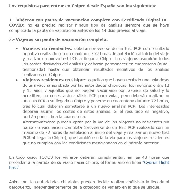 Chipre inicia la desescalada a partir de marzo ✈️ Foro Grecia y Balcanes