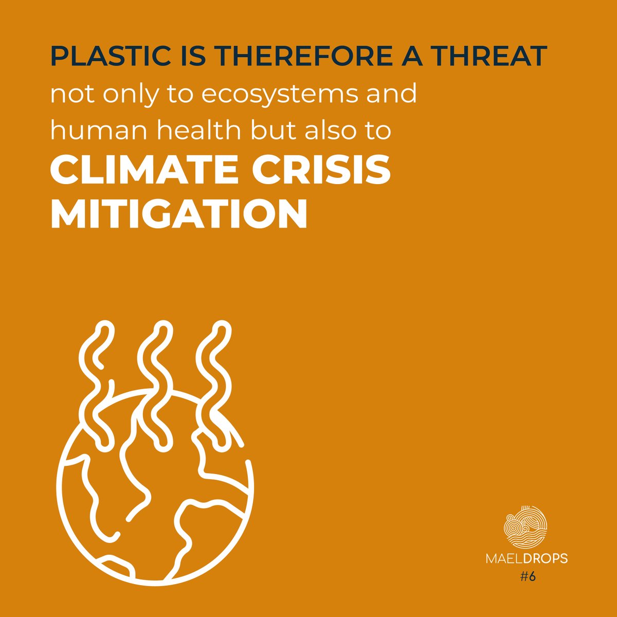 H2020Maelstrom's tweet photo. We're back with our #MAELDrops! What is the link between #plastic production and #climatechange? And what are we doing to mitigate the problem? https://t.co/8nFOxZFbP2