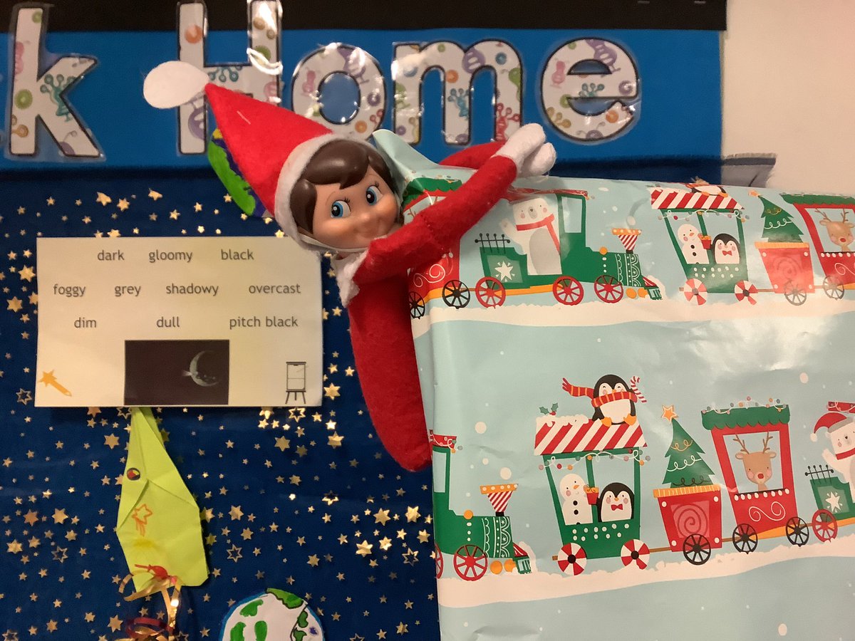 OABroadoak's tweet photo. 1HTβs elf on the shelf is back and is already causing chaos. Meet Elvis our class elf #elfontheshelf #christmasisfun #Y1 https://t.co/N2EPA2pN4r