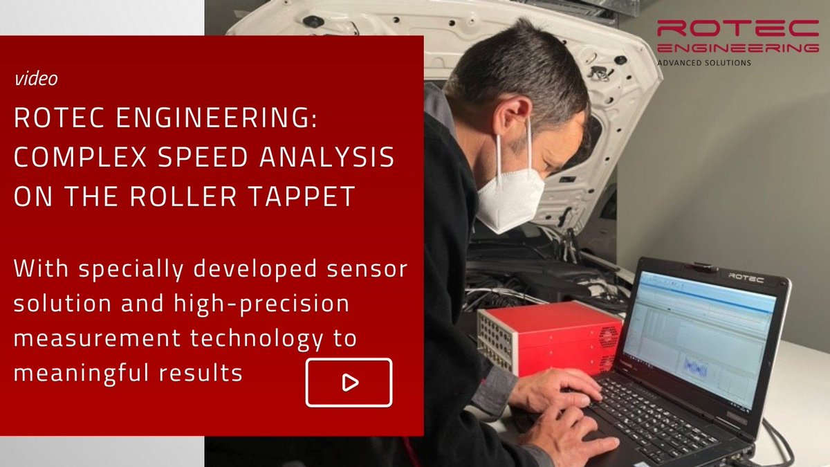 RotecMunich's tweet photo. Complex #speed #torsional #analysis #on the #roller #tappet with specially developed #sensor. https://t.co/QoY3sX3paV https://t.co/qPq8EnLPNL