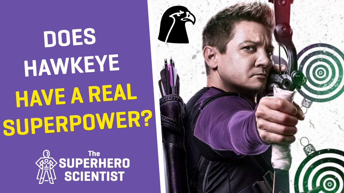 BarryWScience's tweet photo. It's #Hawkeye Wednesday on #DisneyPlus with the latest episode now online. After watching the latest episode over the course of the day, why not check out my latest YouTube video on the science behind Hawkeye's real superpowers. 

🦅 https://t.co/sJIRKPBOZV

#scicomm #physics https://t.co/y7fmxJsWF6