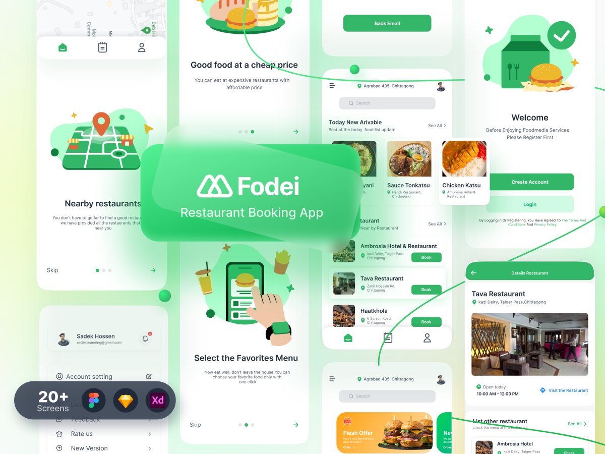 sadek_ud's tweet photo. This a Restaurant App Uikit, is a Complete and Multipurpose App Ui Kit and Has Been Designed and Arranged in an Elegant Way for the Designers.
Download https://t.co/8IrKjkmQtI
#foodappui #restaurantappui #uiux #sadekud #fooduikit https://t.co/X4GYmIojui
