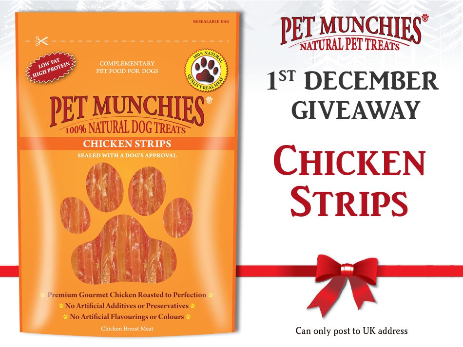 PetMunchies's tweet photo. #win #PetMunchies 1st Dec #christmas
 #giveaway Simply follow &amp; RT this post to be in with a chance.! Enter as many times as you like from 1st to 24th Dec. #dog  #chicken #treats #dogtreats #dogs #dogsoftwitter #AdventCalendar #AdventCalendar2021 https://t.co/id7fDFIpbn