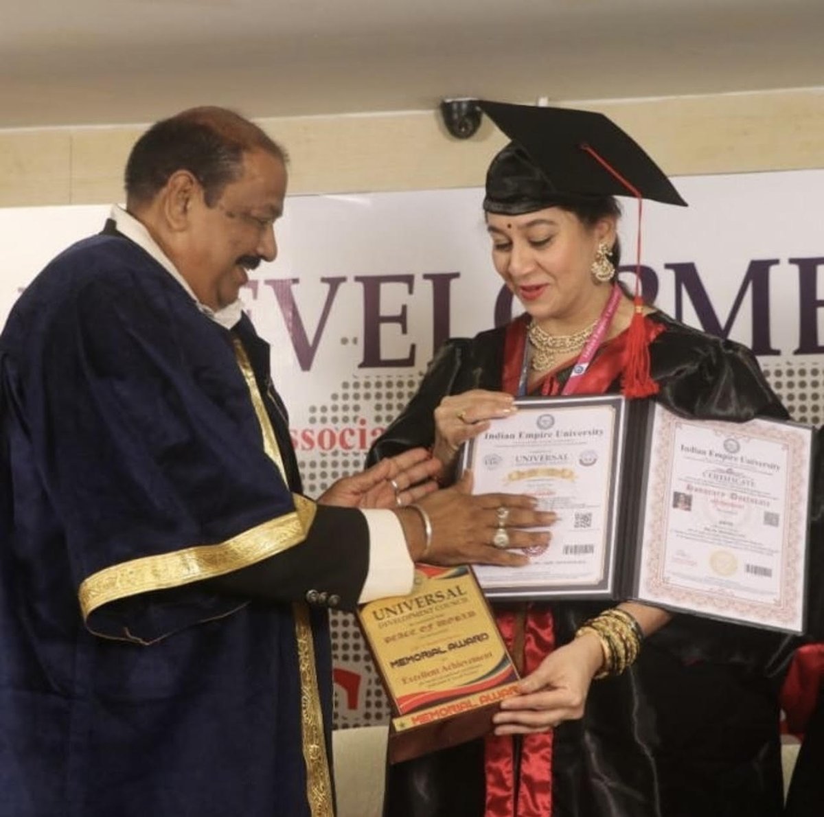 Heartily Congratulations to my dear friend Smt.Sudharani for getting honored by Doctorate