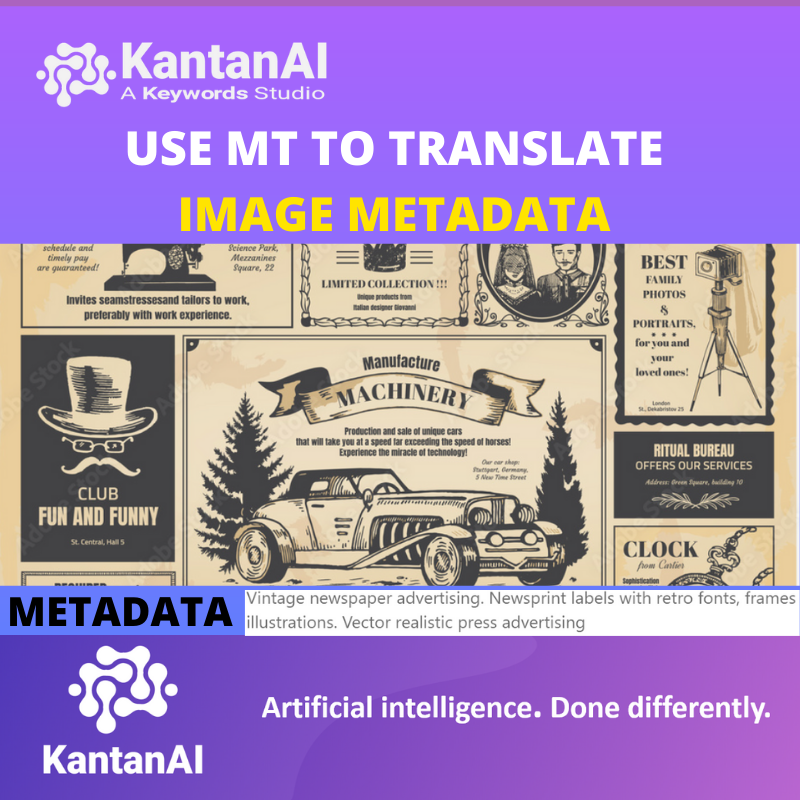 KantanMT's tweet photo. Machine Translation is a fast and efficient method to translate metadata. For more details, drop us a line at our exhibitor’s space or visit https://t.co/GZ7gsqH9W5 #Metadata #DeepLearning #AI #Images #Translationmanagementtechnology https://t.co/C3yAYMEvjY