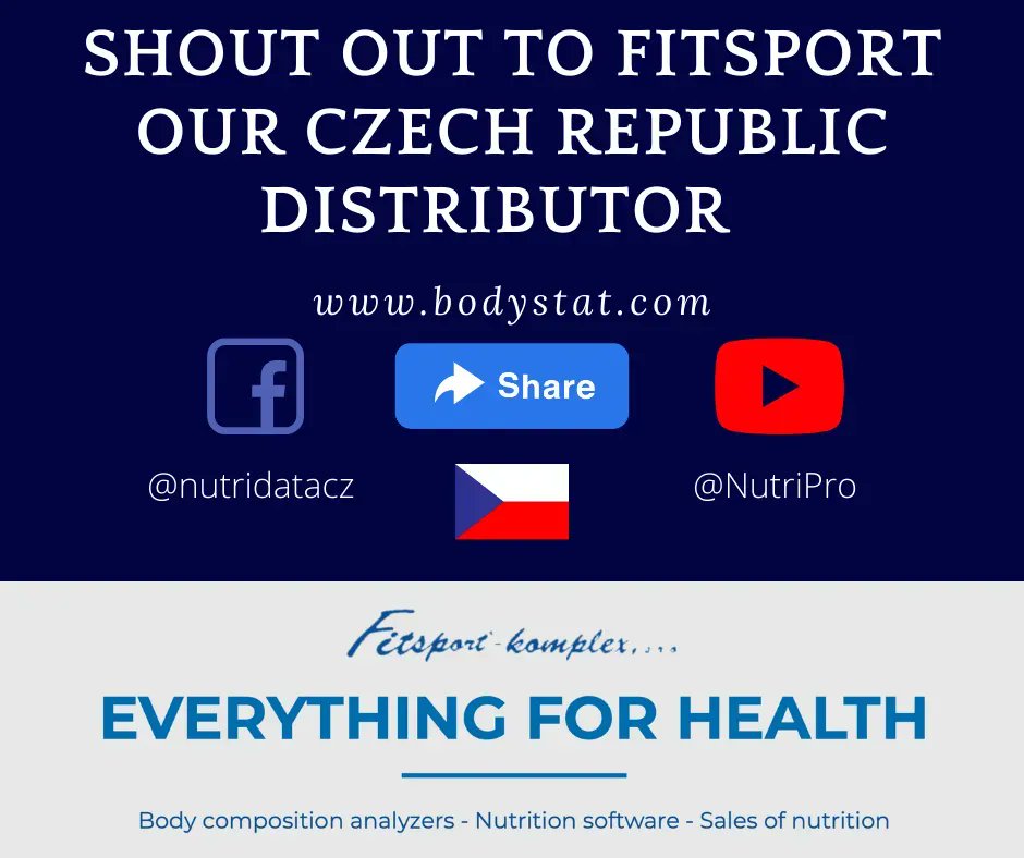 Bodystat_Ltd's tweet photo. Distributor Appreciation Post 🙌

Fitsport-complex is our Czech Republic distributor. 👍 Fitsport-complex is a family business company and focuses on a healthy lifestyle, specifically quality of nutrition, nutritional evaluation of diets and diagnostics of the human body. 🇨🇿 https://t.co/SBltDu7y9R