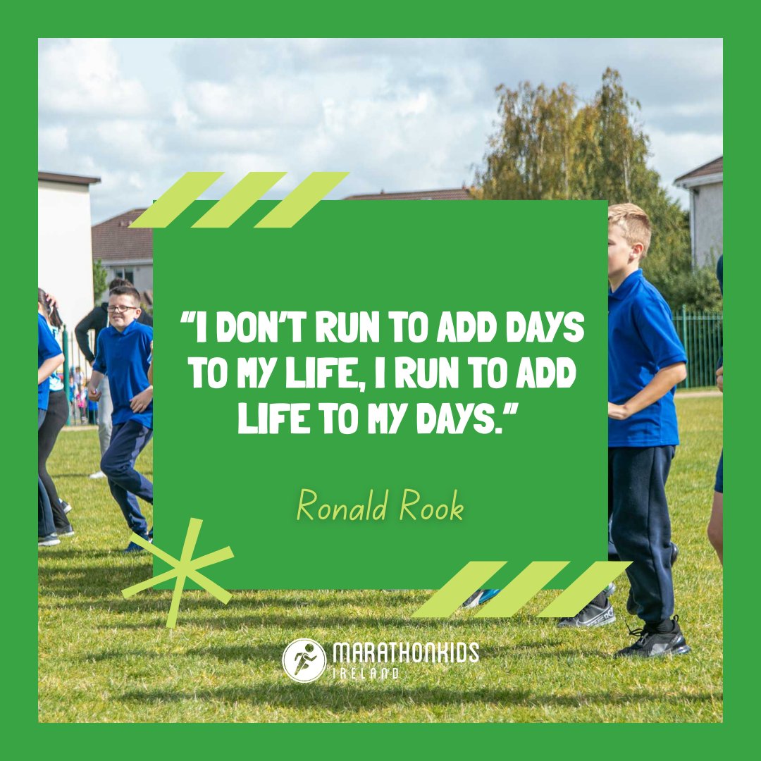 MarathonkidsIre's tweet photo. “I don’t run to add days to my life, I run to add life to my days.” — Ronald Rook
#marathonkidsireland #marathonkids #dublinkids #runningireland #dublinrunning #schoolireland #sportprogramme #runningkids #runningdublin #irishsport #youthsport #activekids #activeschools https://t.co/264v28YdZN