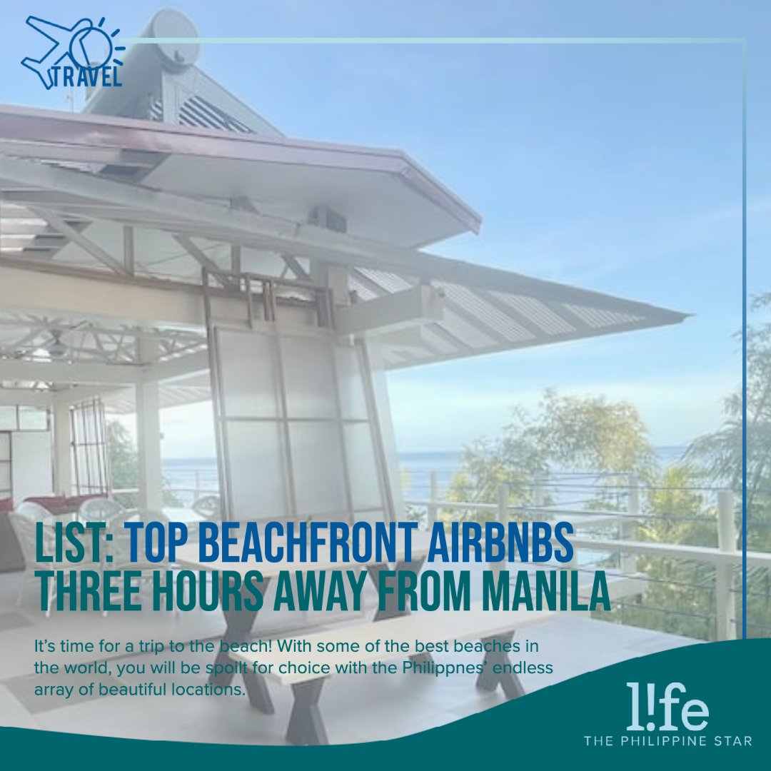 philstarlife's tweet photo. Looking for a beach near you without having to worry about the long hours of travel? We got you! ποΈ
More of them here: https://t.co/ddTmfkXEUi
#PHBeaches #TravelPH https://t.co/Aeqv86CT62