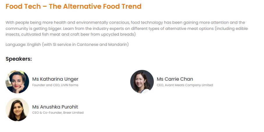Edible insects, cultivated fish meat, craft beer from upcycled bread. Don't miss our panel discussion on #foodTech starting at 5:30pm: bit.ly/3oZtlwd #Eday <a href="/AvantMeats/">Avant Meats</a> <a href="/Livinfarms/">Livin Farms</a> <a href="/KatharinaUnger1/">Katharina Unger</a>