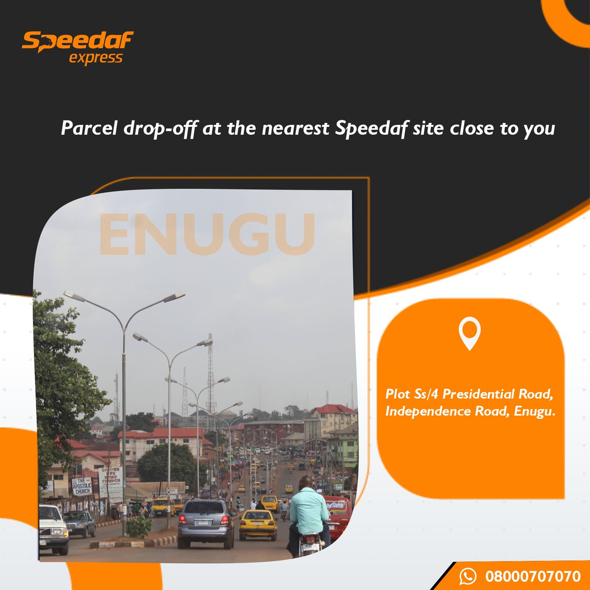 Officialspeedaf's tweet photo. Visit our:
📌Imo
📌Enugu
📌Anambra
📌Abia
📌Akwa-Ibom
📌Bayelsa
📌Cross-River office centers for self-pickup and drop-off.
#PickupAndDropOff
#NationwideDelivery
#LocationAlert
#SpeedafLogistics https://t.co/Ra5HSW7rky