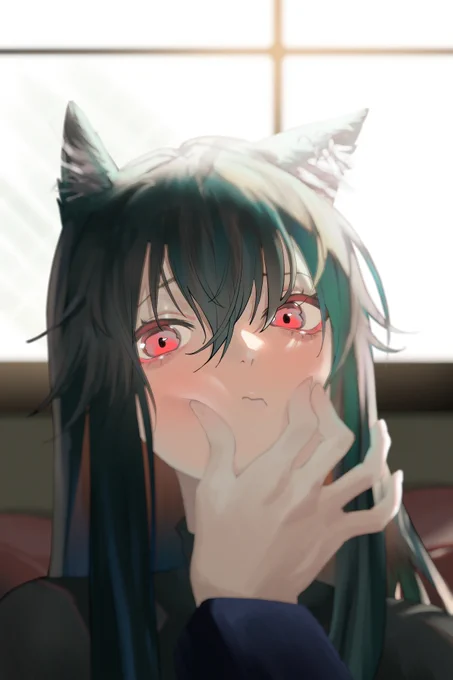 テキサスのほっぺたをいじりました。
#アークナイツ #明日方舟 