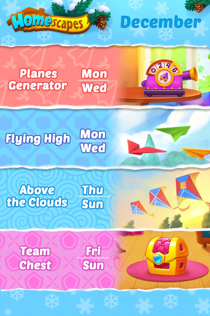 Homescapes on Twitter "Wondering what rewards you can get next week