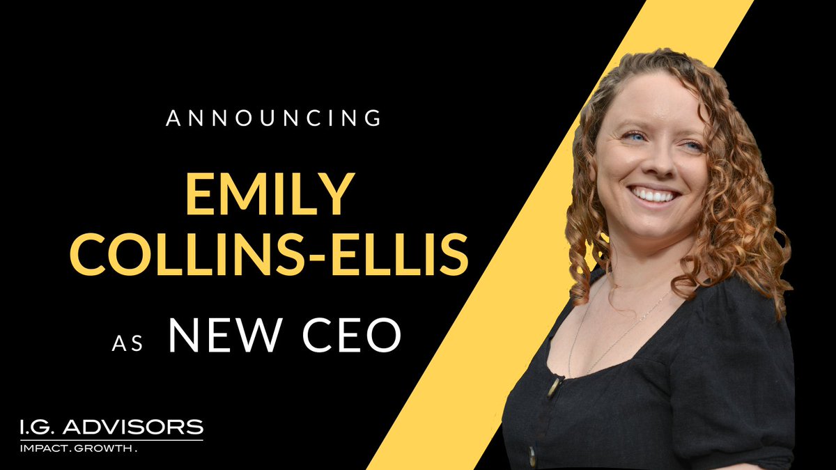IG_Advisors's tweet photo. 📣📣📣 We’re thrilled to announce @EmilyWillKnow has been appointed as the new CEO of I.G. Advisors and @_TheMesa! 🎉🎉 https://t.co/0S4L2JhE35