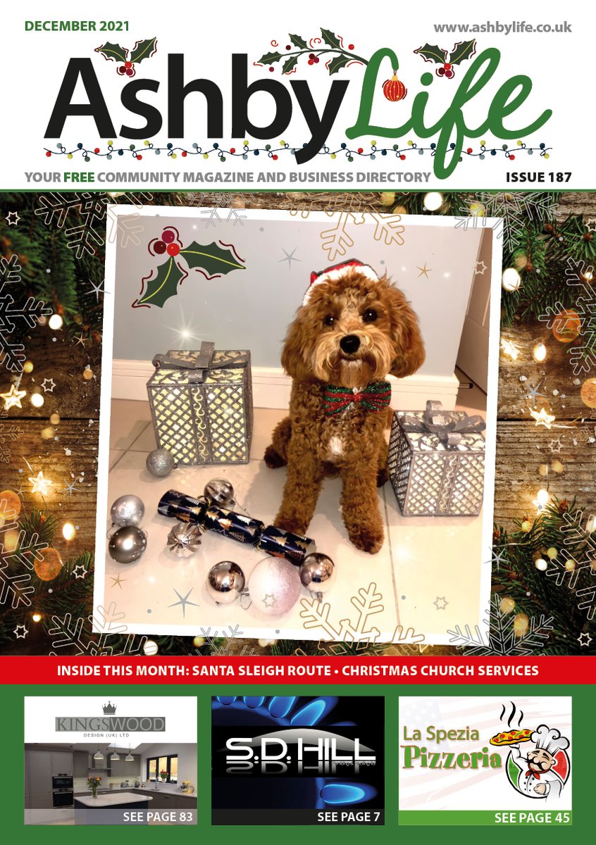 Our December issue is out NOW! Starring Bruno, our cover comp winner &amp; FULL of everything going on locally to enjoy Christmas, it'll definitely get you feeling festive!

Read it here: ashbylife.co.uk/magazines/
