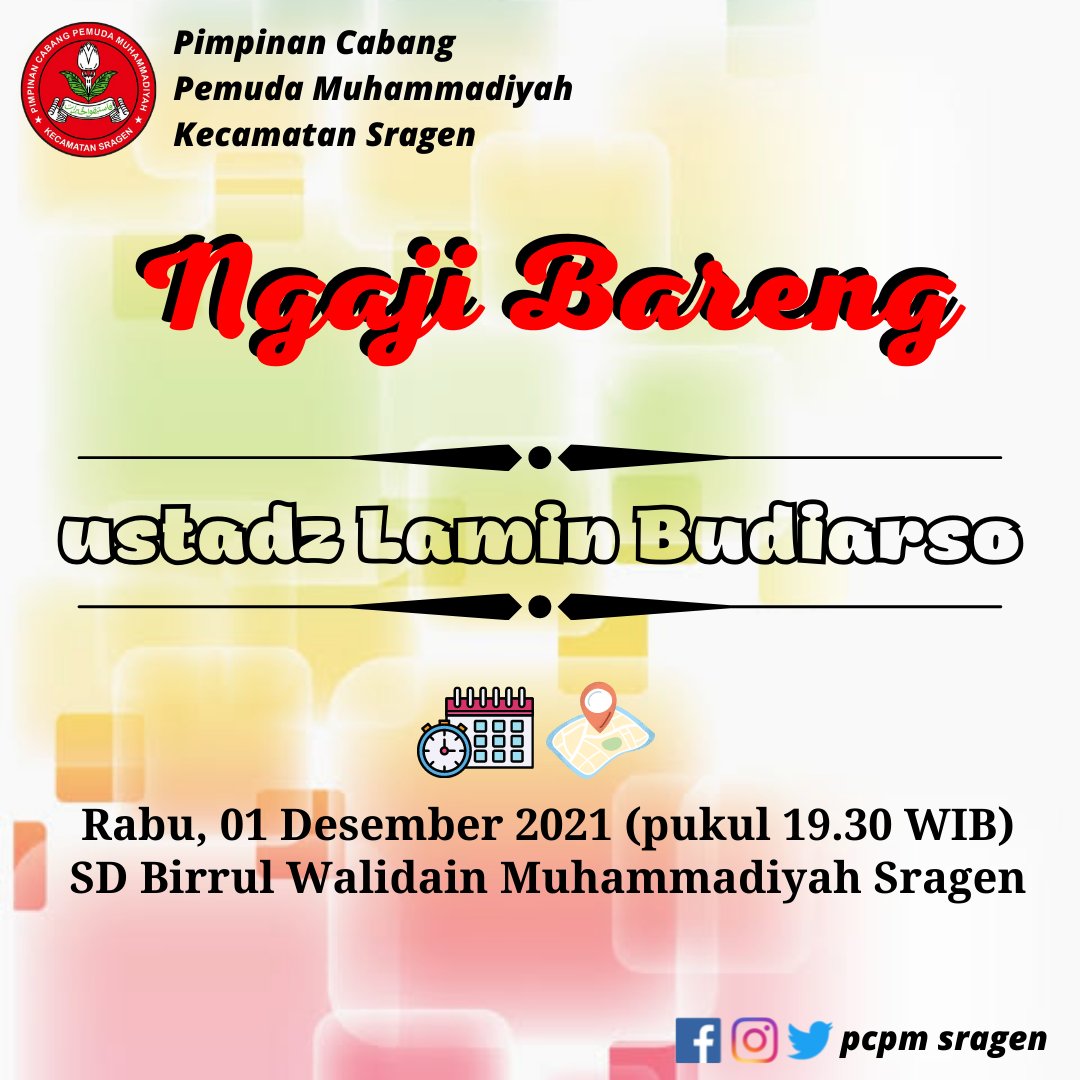 pcpm_sragen's tweet photo. Ngaji bareng mangke dalu sareng ustadz @laminbudiarso wonten @sdbirrulsragen

#ngaji #kajian #pengajian #pcpm #pcpmsragen #pemudamuhammadiyah #muhammadiyah #sragen https://t.co/QiWmR6ZgJP