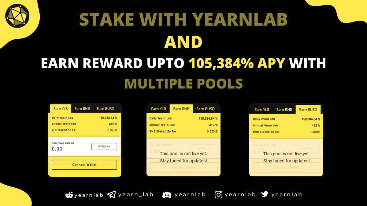 🚀 Airdrop: Yearn Lab
💰 Value: $ 4 (97 $YLB) 
👥 Referral: $ 5.5 (135 $YLB) 
📼 Audit: Certik
🗞 News: Yahoo Finance
📅 End Date: 25th December, 2021

Talk with the Telegram Bot
t.me/YearnlabAirdro…

#Airdrop #Crypto #Airdrops #cryptocurrency #giveaway