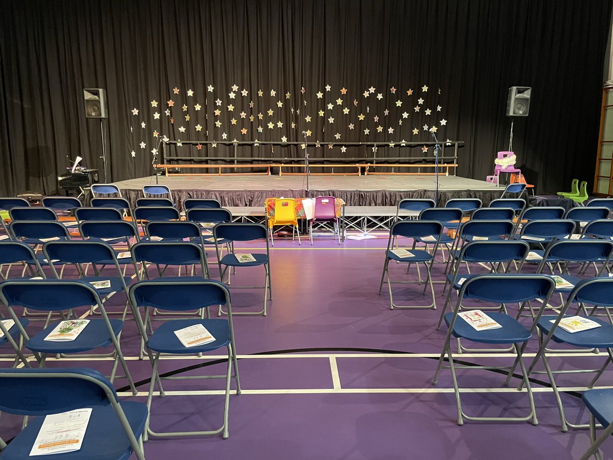 I might be a bit too keen to get a good seat for the pre-school #NativityPlay.