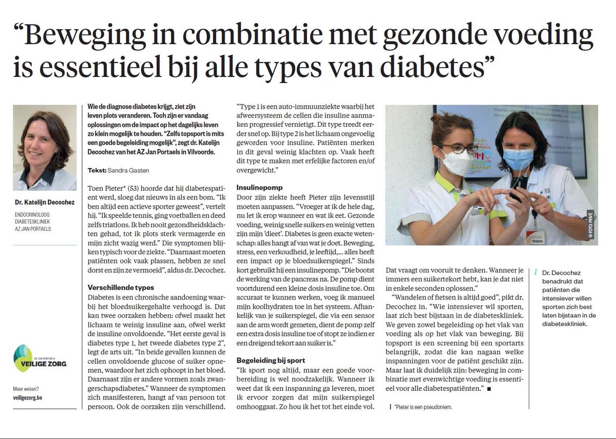 Vanaf vandaag kunnen jullie de campagne ‘Chronisch ziek’ terugvinden bij <a href="/demorgen/">De Morgen</a> . #Insuline bestaat dit jaar 100 jaar en in het verlengde van Wereld Diabetes Dag participeerden we graag.  Hierbij de link naar het online artikel:  bit.ly/2ZHaKMK