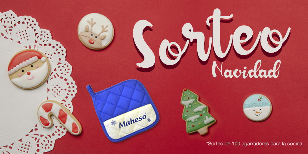 Maheso_news's tweet photo. Se acerca la #Navidad y ¡Nuevo #SorteoMaheso!
Regalamos 100 agarradores de cocina ¡para proteger tus manos!
1. SIGUE a @maheso_news
2. Dale ❤️
3. MENCIONA 🗣️ con quién compartes la Navidad
4. REGÍSTRATE ✉️ https://t.co/ecII0vORFd
¡Tienes hasta el 22 de diciembre! https://t.co/t9oWy46Cz8