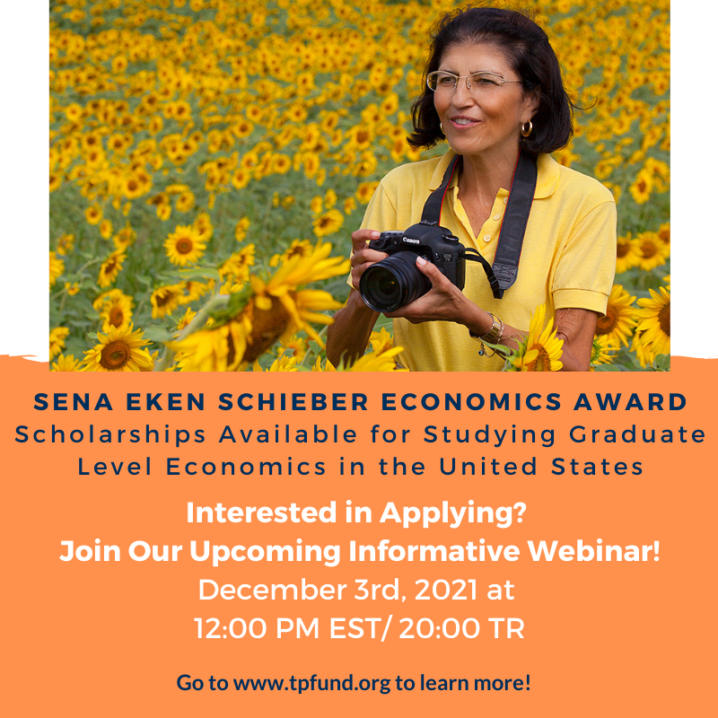 We are looking for strong and motivated Turkish women to follow in Sena Eken Schieber's footsteps to be successful economists.
Register for the Informative Webinar: us06web.zoom.us/webinar/regist…
#SenaEkenSchieberEconomicsAward #SenaEkenSchieber #Scholarship #Economics #WomenInEconomics