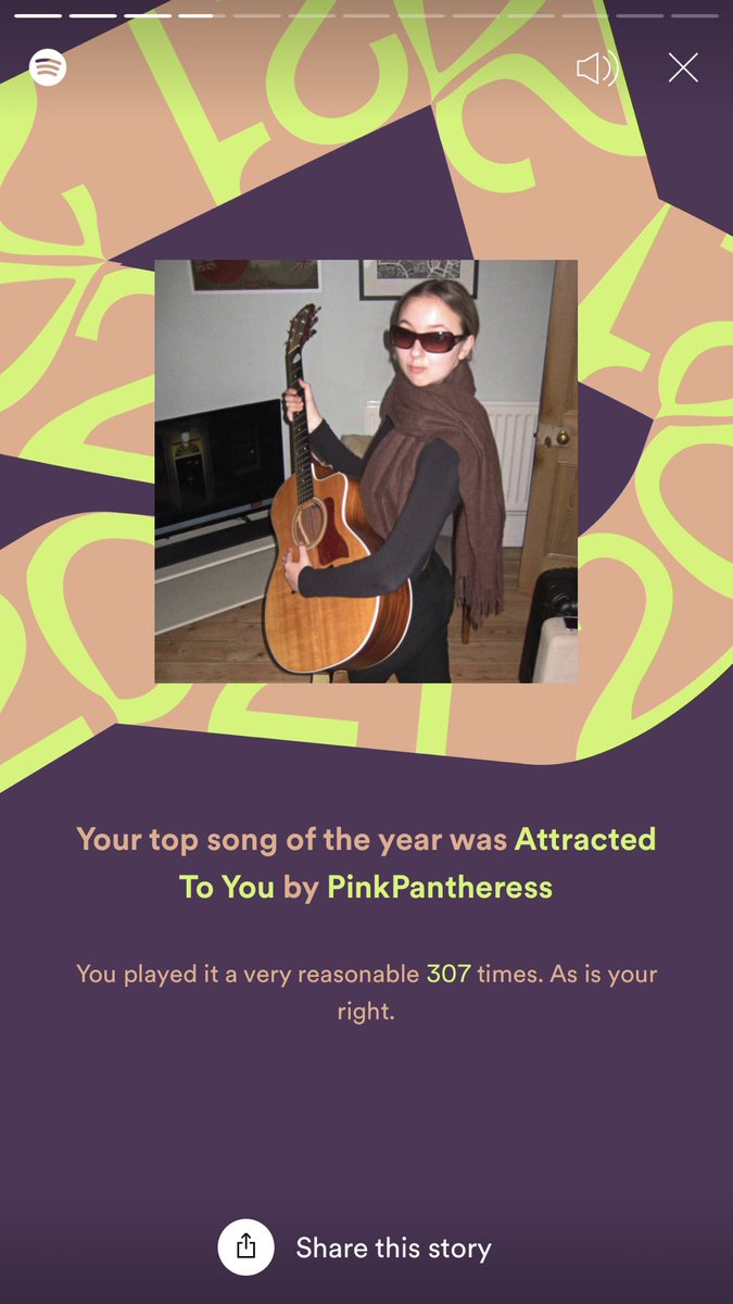 bedempty's tweet image. MY SPOTIFY WRAPPRF