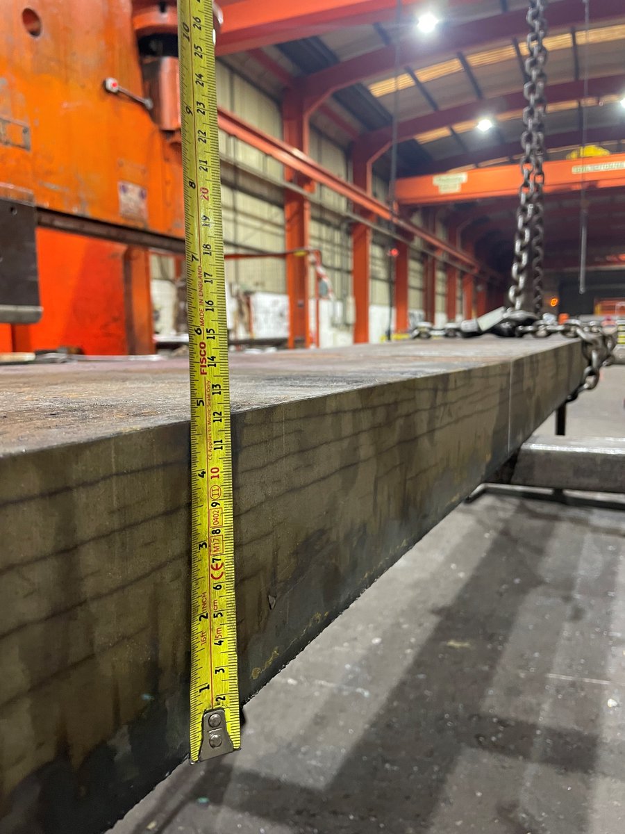 Here's something on the thicker end of the scale that has recently gone through the Angle Ring shop floor!

From press formed plate, we provided two bends with a minimum inside radius in 450mm wide x 120mm thick plate!

Nice work if you have the right equipment 😎

#PressForming