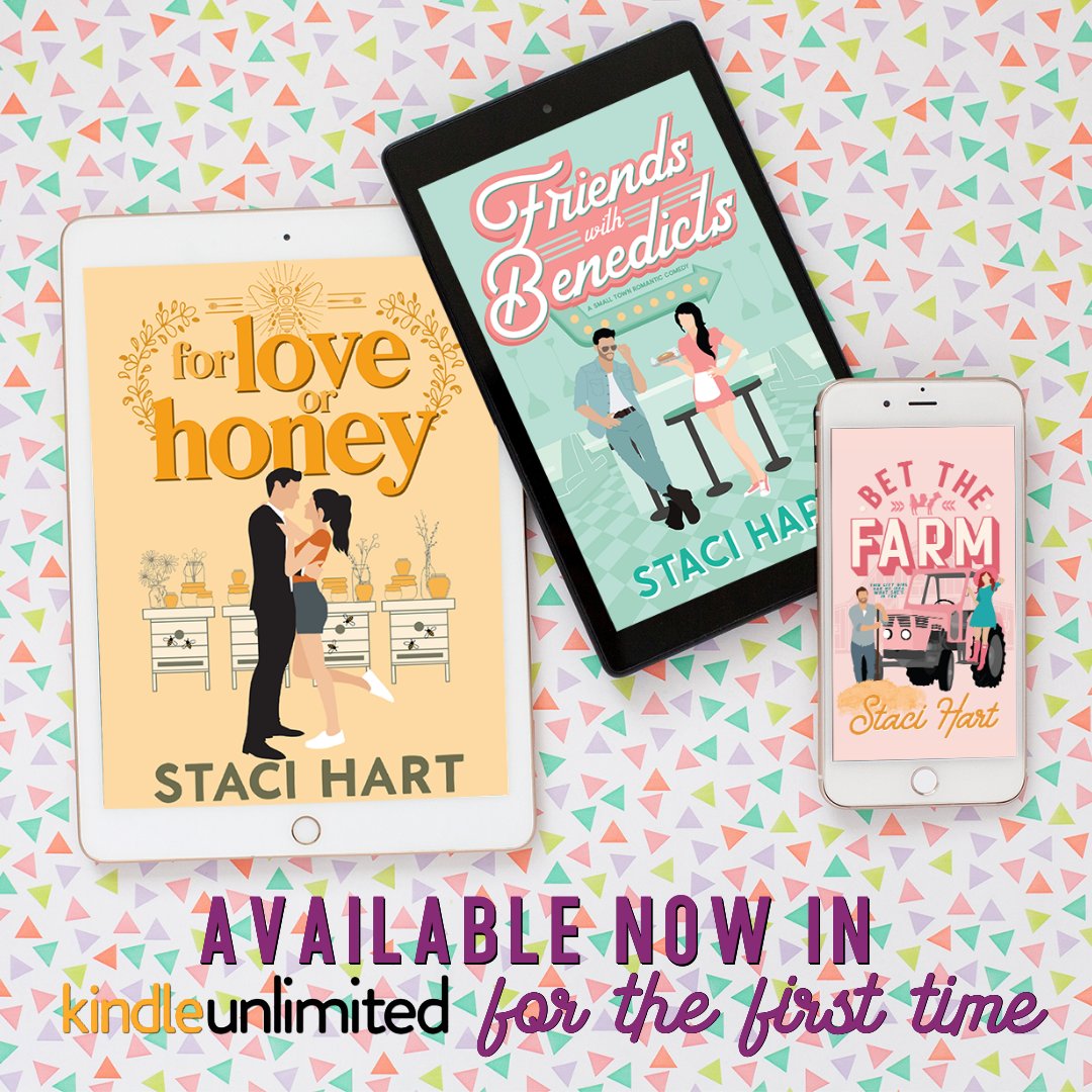 ✨ FIRST TIME EVER IN KU! ✨
Bet the Farm, Friends with Benedicts, and For Love or Honey are all available now in KU for the VERY FIRST TIME EVER! 😍😍
Bet the Farm: amzn.to/3hg0zkT
Friends with Benedicts: amzn.to/2Zg6HD8
For Love or Honey: amzn.to/3z1vICE