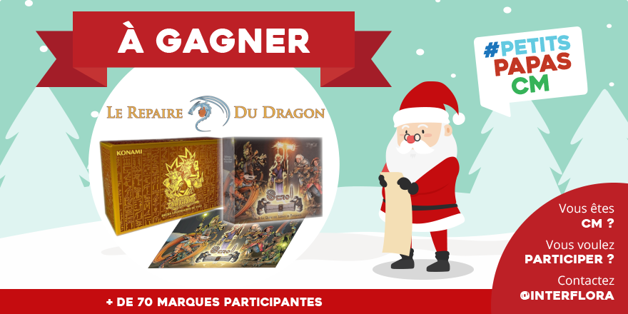 RepaireDuDragon's tweet image. Nous ajoutons 1 Decks Légendaires de Yugi + The Scroll + Playmat à la Hotte Petits Papas CM
🔁RT pour avoir une chance de gagner notre lot
🎅Tweetez "#PetitsPapasCM mon plus grand rêve c'est de___" pour tenter de gagner les 70 lots de la hotte

Découvrez toute la hotte
⬇️⬇️