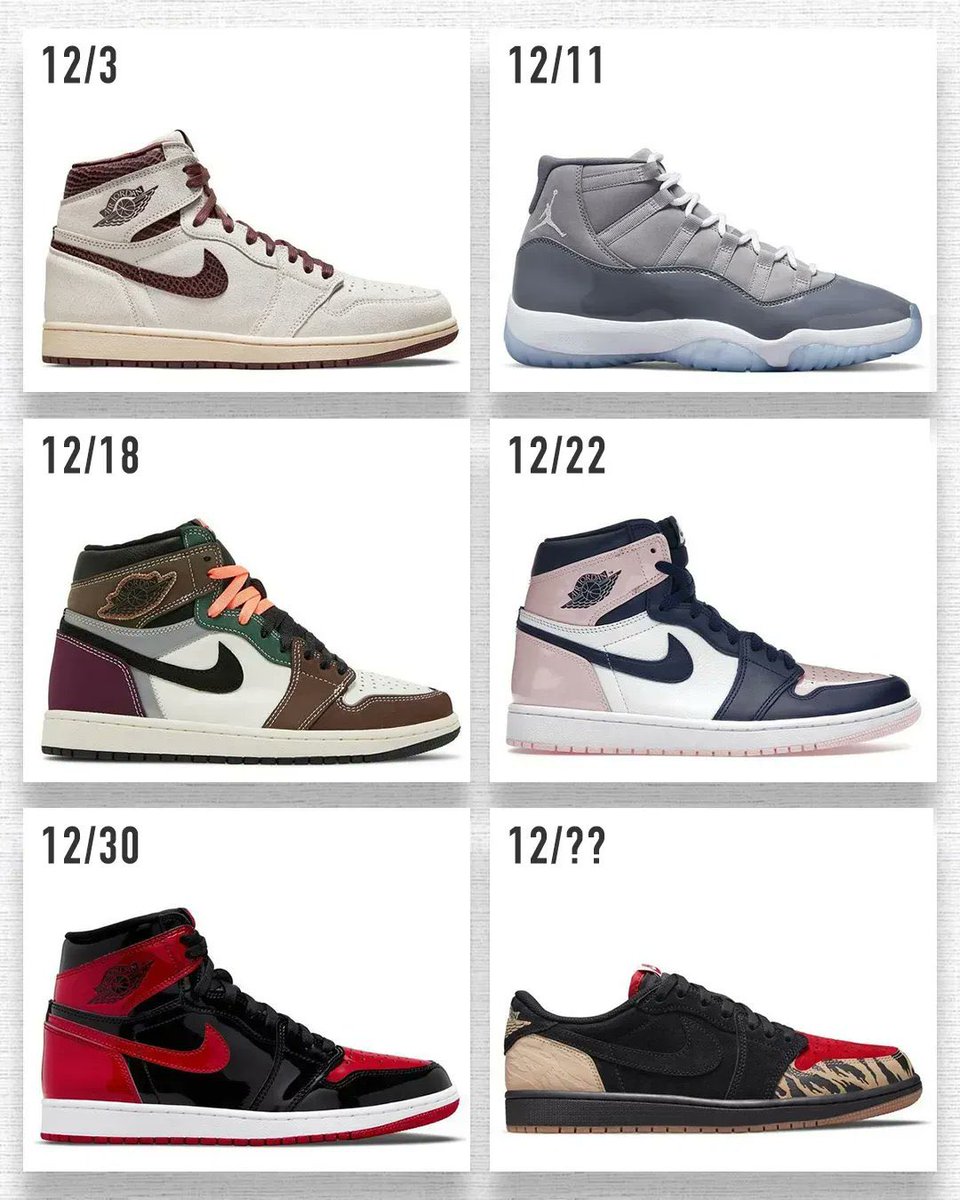 Which December Jordan are you most excited to pick up?. =>bit.ly/lovesneakernews