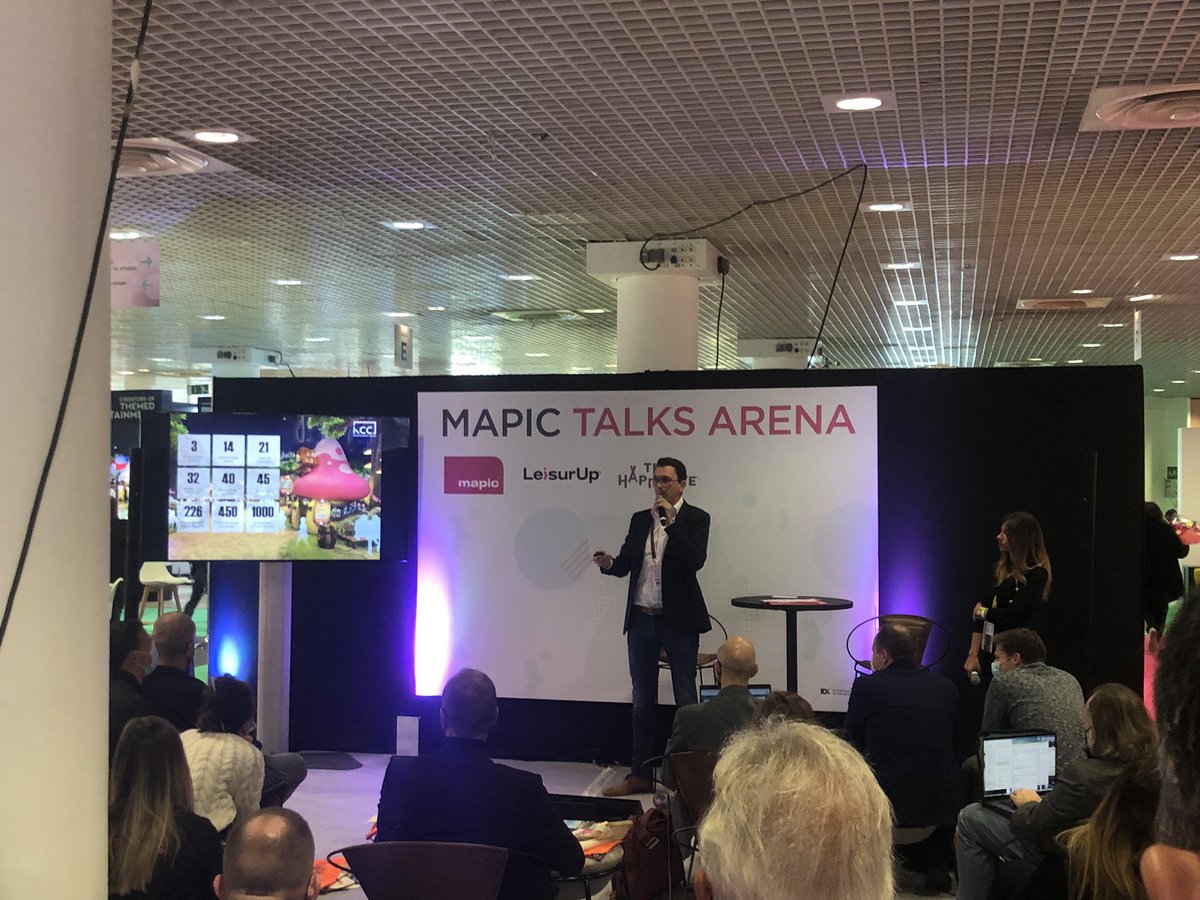 Blooloop's tweet photo. At the @MAPICWorld Talks Area we are hearing from exhibitors - up now is Reinhart from KCC Entertainment @LeisurUp https://t.co/3RuJaMv6JB