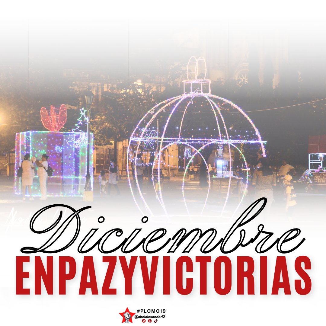 Estamos preparados para vivir un diciembre Bueno,Alegre,Próspero lleno de esperanza como corresponde a la labor cotidiana de las Familias nicaragüenses,para terminar un año de nuevas Victorias✊🏻🥳🫂
#DiciembreEnPazYVictorias #LeónRevolución #PLOMO19 <a href="/DrSuazo915/">𝙎𝙪𝙖𝙯𝙤 ☭✊🏻🇵🇸</a> <a href="/BERINGESQUIVEL/">Bering Esquivel</a>
