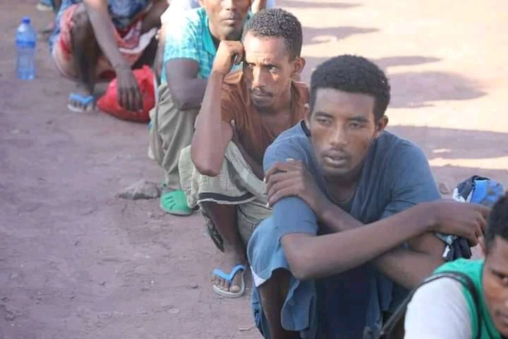 Tahir_A_Ebrahim's tweet photo. #NoMore
የጁንታው ምርኮኞች #በአፋር ግምባር!

ወራሪው የጁንታው ሃይል #በካሳጊታና #በጭፍራ ግምባር የነበረው የarmy 4ና army 2 ሙሉ ለሙሉ ተደምስሶ የተበተነው ተበትኖ #በአፋር_ህዝባዊ_ሰራዊትና #በጀግናው መከላከያ ሰራዊት የተማረኩ ጁንታዎች ናቸው። https://t.co/XaVlk9oyZ5