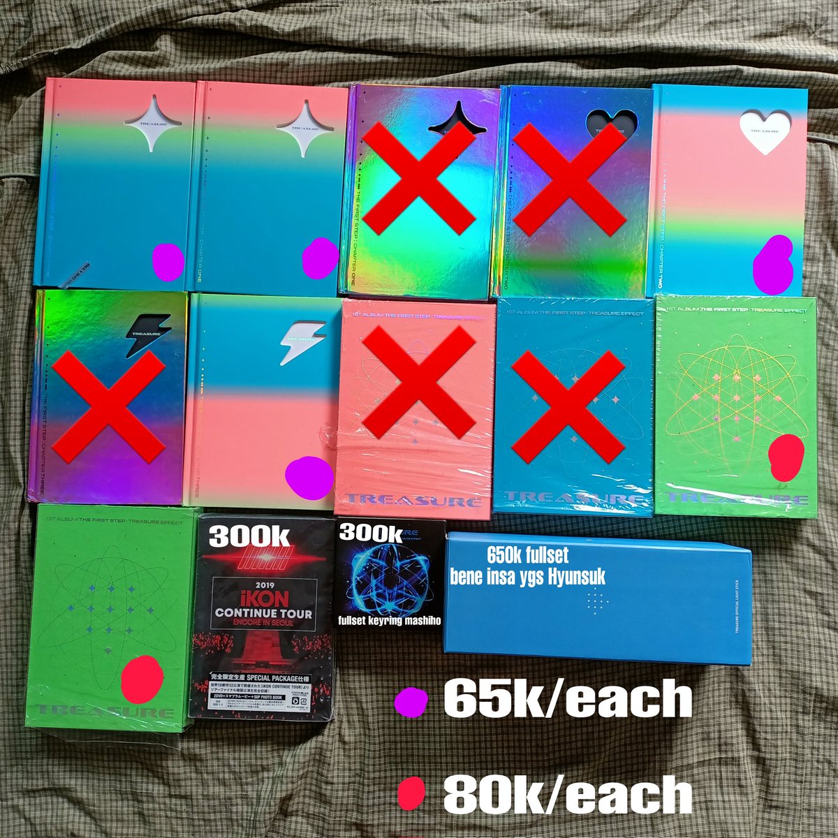 trsrfans's tweet photo. wts pc hyunsuk ready shopee
mumo/ygs 220k
japan holo 150k
manyo 100k
muart/ synnara 190k
welcol set 400
album ch1 ch2 ch3 65k/ea
full album 80k/ea
ls fullset 650k
dvd iKON/kihno keyring fullset 300k

tags wts pc hyunsuk treasure https://t.co/GwccIxZj1V