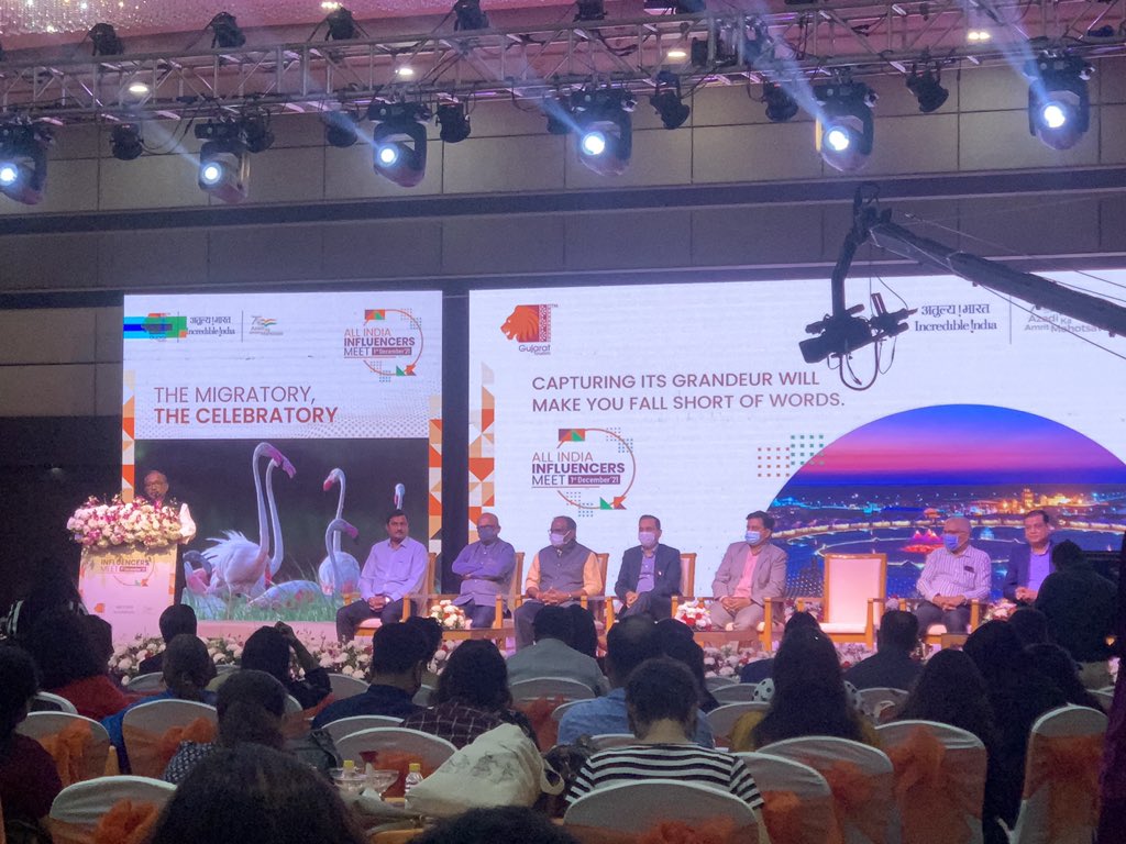 Attending #Allindiainfluencermeet2021 organised by <a href="/GujaratTourism/">Gujarat Tourism</a> <a href="/IndiatourismM/">Indiatourism Mumbai</a> <a href="/tourismgoi/">Ministry of Tourism</a> !
