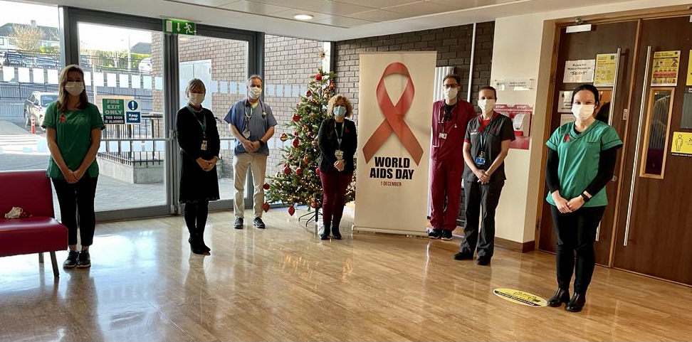 DrJacksonCork's tweet photo. Amazing to reflect on huge advances in HIV: Normal life expectancy + life goals for almost all! Undetectable=Untransmittable! One tablet, once a day! Great team at CUH @drcsadlier @profmaryhorgan @gabrimar73 and other great colleagues @CUH_Cork  #WorldAidsDay2021 #WAD2021 #Cork https://t.co/oVYscFVw9X