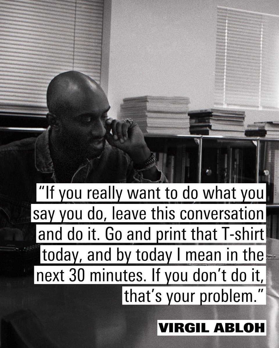 i_D's tweet photo. Read 8 life lessons the late Virgil Abloh taught us from his conversations with i-D: https://t.co/RFtNIToMHU https://t.co/FEU4YhtmHF