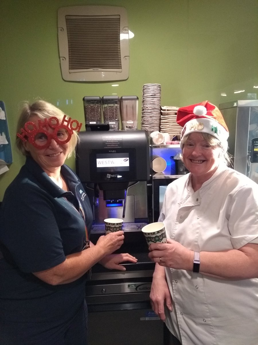 hayleydagger's tweet photo. The ladies in Well Bean Cafe @ Millview Hospital are getting in the Christmas spirit, pop down to buy a delicious slice of Christmas cake or an individual decorated Christmas cake ⛄🌲@withoutstigma @spft https://t.co/CQXQ0M7hSz