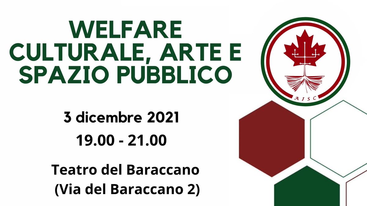 ACanadesi's tweet photo. #EventiSpeciali 
🖇️Welfare culturale, arte e spazio pubblico
🖇️Cultural Welfare, Art &amp; Public Space
🖇️Welfare culturel, art et espace public 

In diretta / Broadcast live / En Direct  

https://t.co/OhR4s6jcqL 
https://t.co/MYvFUmlibk
https://t.co/kahNwBSjCA https://t.co/lrX7t7Unnn