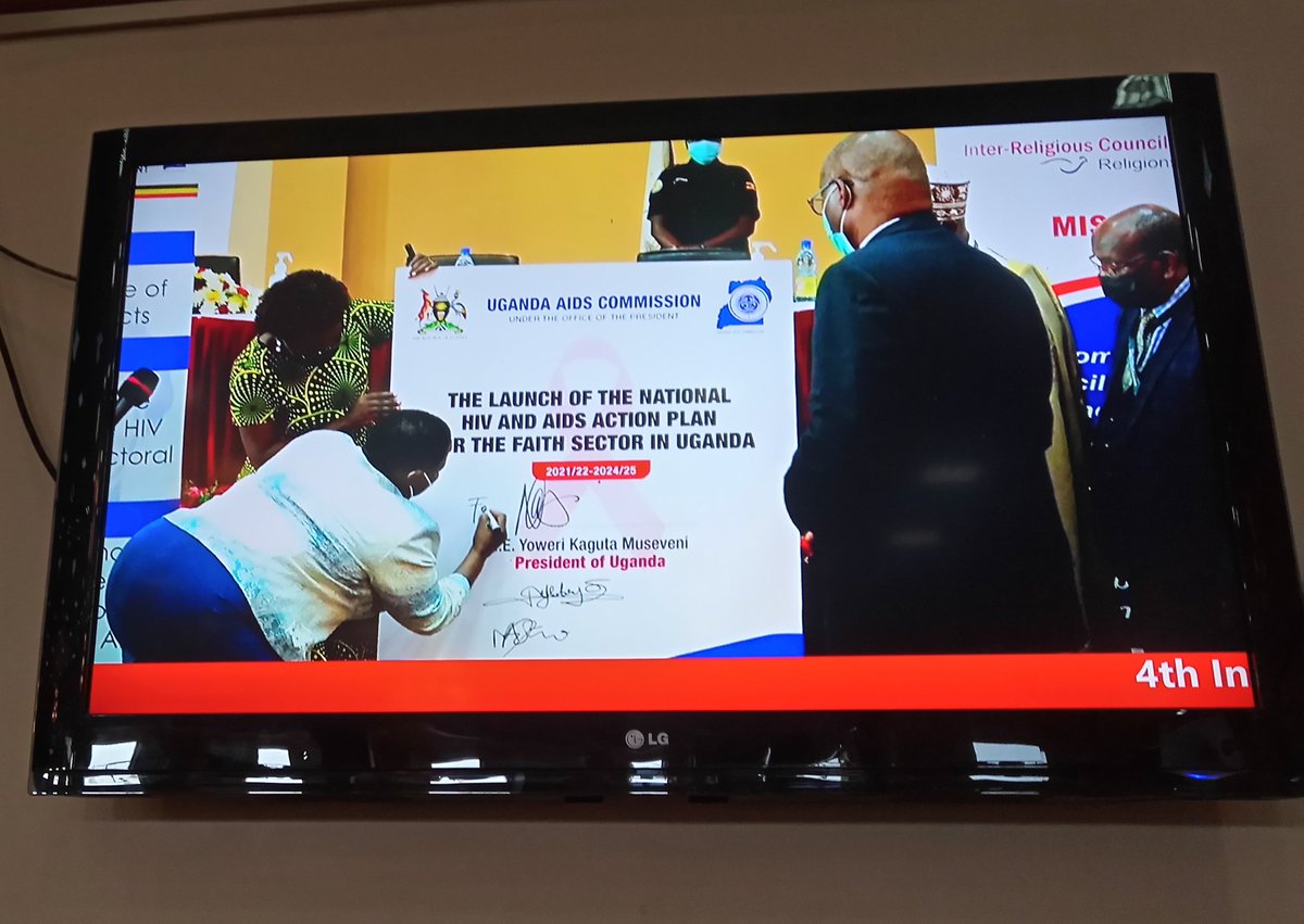Our guest of honor, Hon. Prime Minister <a href="/RobinahNabbanja/">Rt. Hon. Nabbanja Robinah. PRIME MINISTER</a> for this #IRCU20 has launched the National HIV and AIDS action plan for the faith sector in Uganda on behalf of his excellence <a href="/KagutaMuseveni/">Yoweri K Museveni</a> .