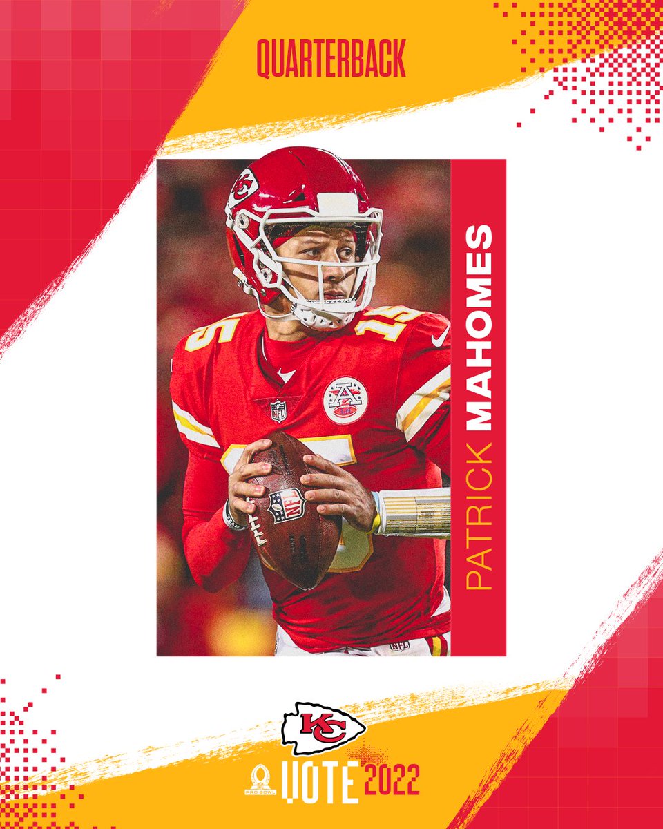 You know what to do, #ChiefsKingdom! Every RT counts as a vote for QB1 😤

#ProBowlVote + <a href="/PatrickMahomes/">Patrick Mahomes II</a>