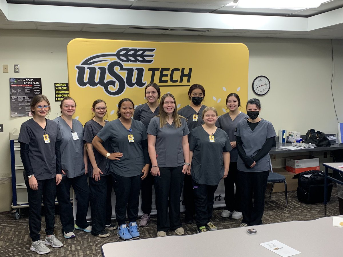 JeffHersh261's tweet photo. Today @CampusColts students graduated from @wsutech CNA program. These 10 students will soon be entering the job market and impacting their communities.  @USD261 is very proud of these ladies accomplishments!  #261derful https://t.co/m3MrHY7VxT