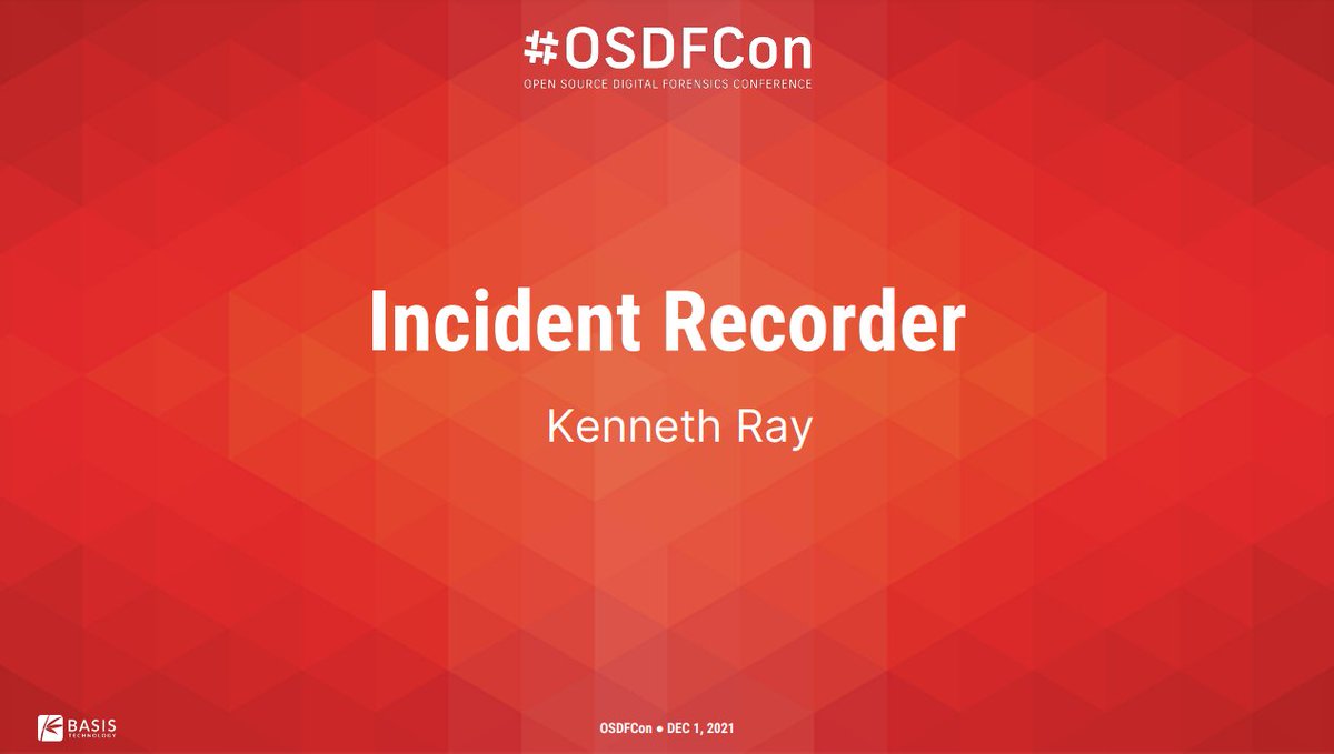 SleuthKitLabs's tweet image. Live now Kenneth Ray -&quot;Incident Recorder&quot;

Tracking what happened
• Tracking when it happened
• Incident reporting specifics
• Setting up the team
• Creating repositories for evidence and findings.

#OSDFCon #Incidentresponse #IR

hubs.la/Q0103K_Z0