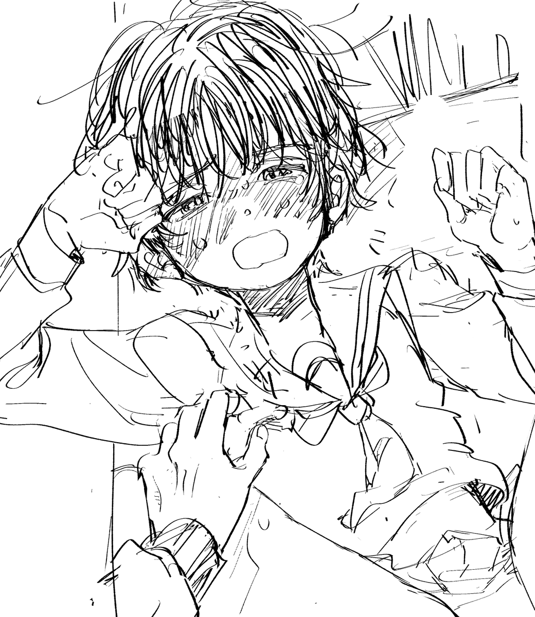 セーラー服を描くのが楽しい 