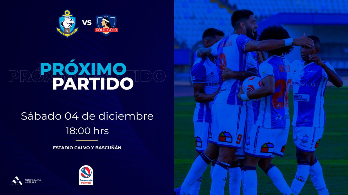 ClubAntofagasta's tweet photo. ¡Última fecha para triunfar en nuestro templo! 🧱💙
ℹ️ Ante eventuales inconvenientes respecto a la venta de boletos, enviar un correo electrónico a: contacto@serviticket.cl 📩
🔵 #CDA | #CDAvsColoColo https://t.co/rM2VQM24vj