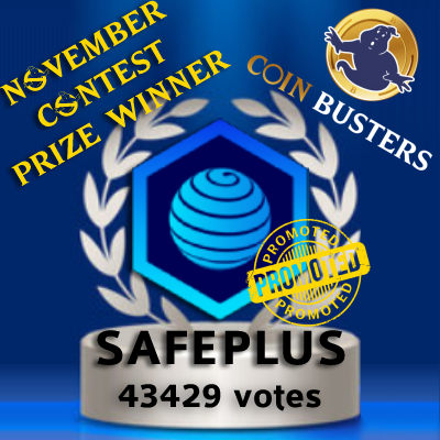 CoinBustersCC's tweet photo. Boo! ๐ป๐ป๐ป
๐
Congrats to @safeplustoken to win a prize during https://t.co/AYldinxQGC November Monthly Contest ๐
#coinbusters #safeplustoken #monthlywinner https://t.co/7pz1udtg06